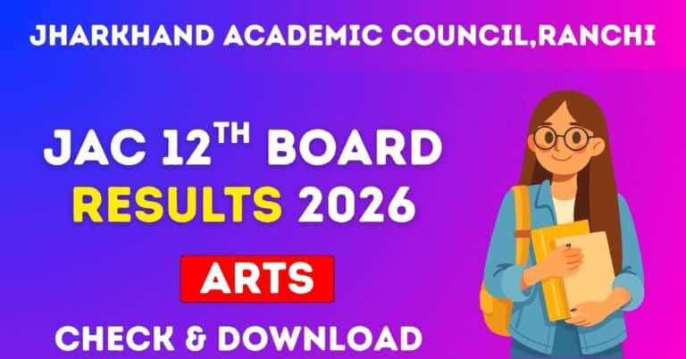 JAC 12th Arts Result 2026 Check & Download