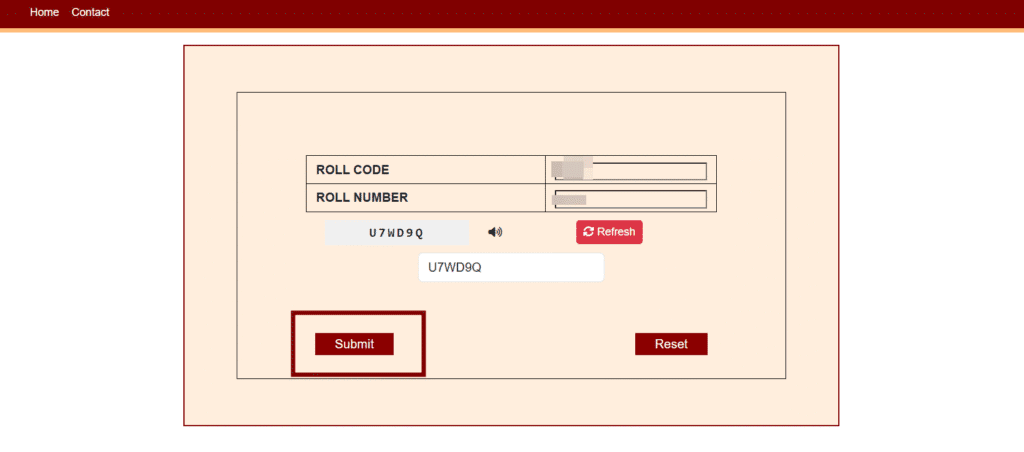Click On Submit button
