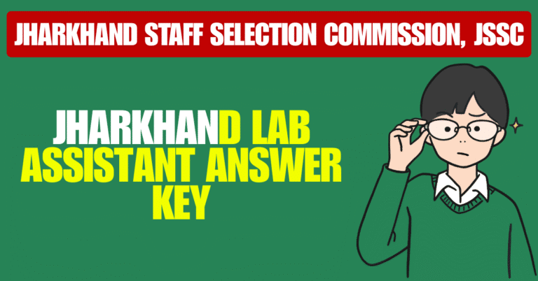 Jharkhand Lab Assistant Answer Key 2024