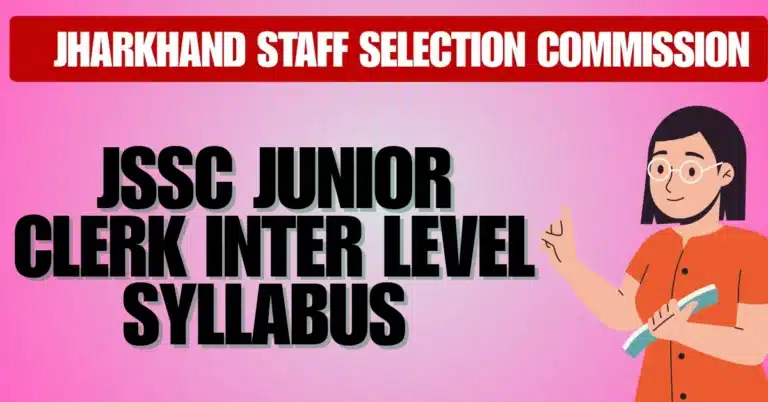 Jssc Junior Clerk Inter Level Syllabus 2025
